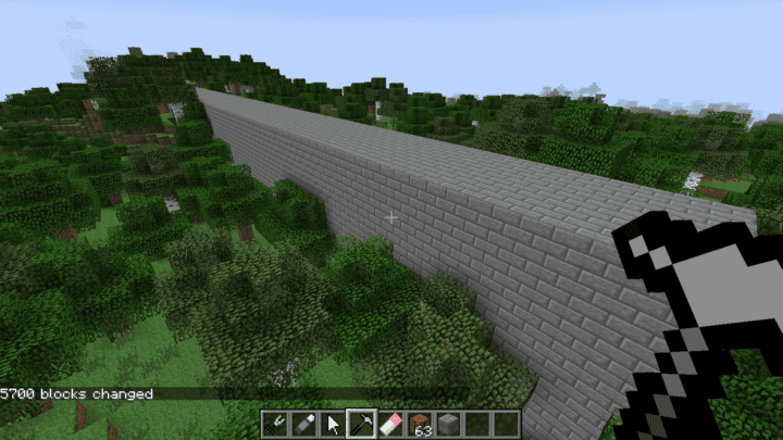 Creating Walls with World Tools Mod