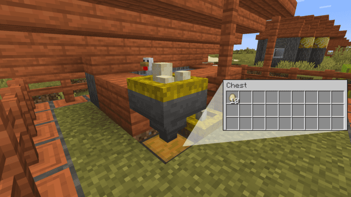 Minecraft hopper system ⁣for ⁣eggs