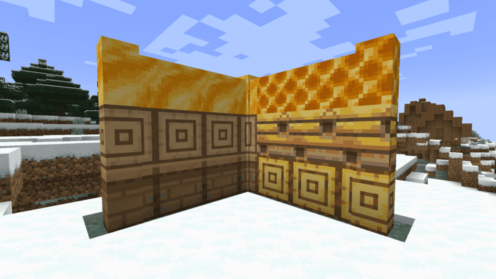 Beehive-inspired walls in Minecraft