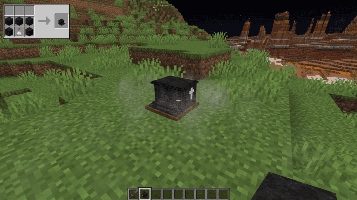 A basic ⁣Minecraft tombstone