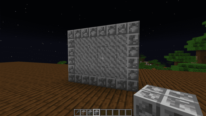 Connected wall of chiseled ⁤blocks