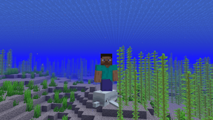 Player riding⁣ a dolphin