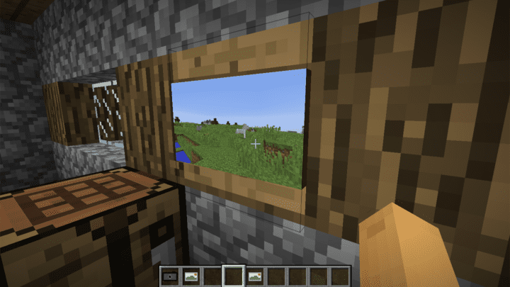 Framed picture in Minecraft