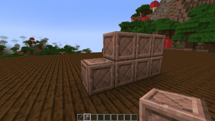 Placing blocks ⁣with chisel ⁤designs
