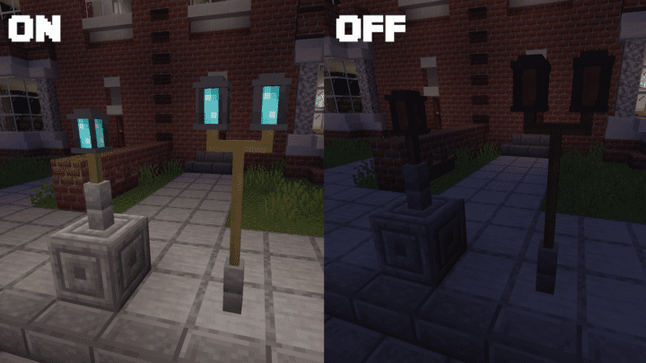 Street Lamps Toggle in Minecraft