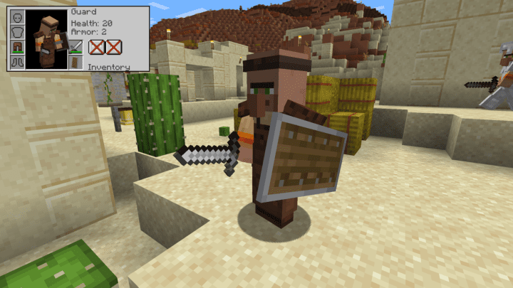 Guard Villager with a shield